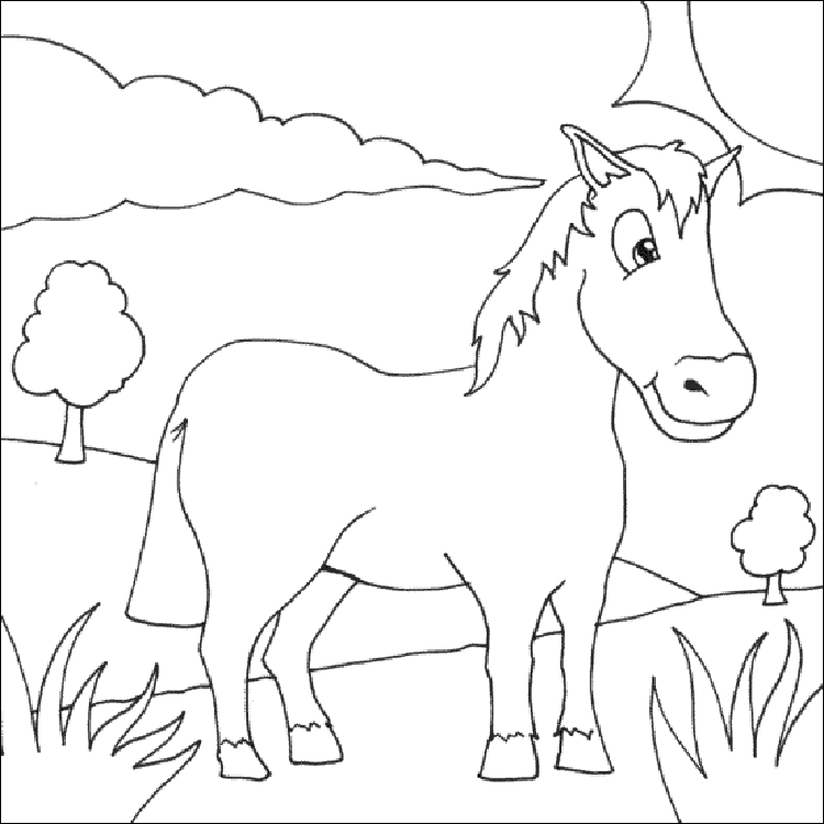 Coloring Horse Pages 2